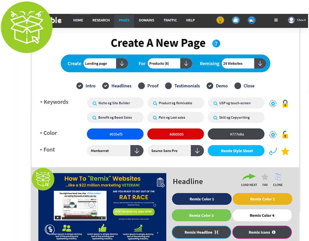 createpage Customization and Flexibility - Remixable Review