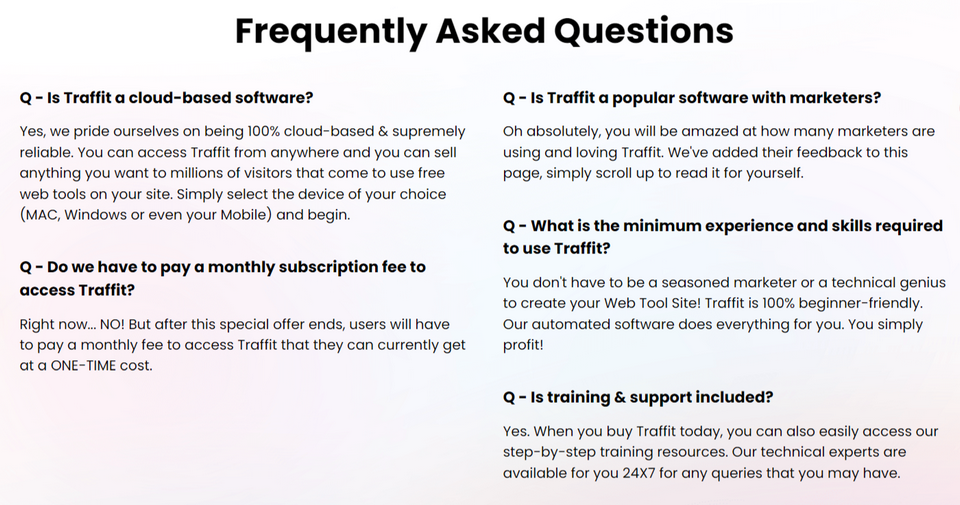 Traffit-FAQ