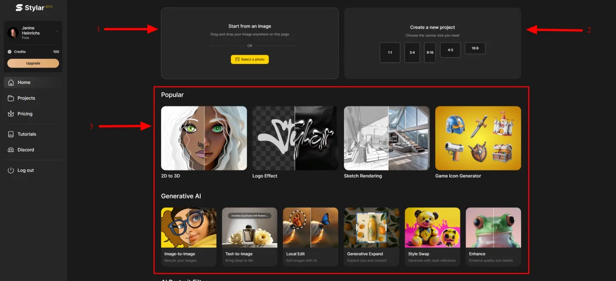Step 2: Select Text-to-Image 