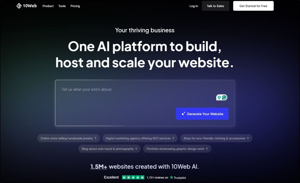 How Does 10Web.io's AI Differ from Traditional Website Builders